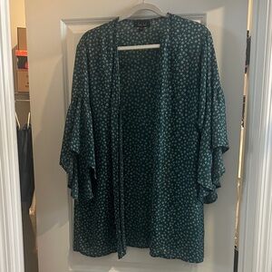Trixxi Teal Floral Duster